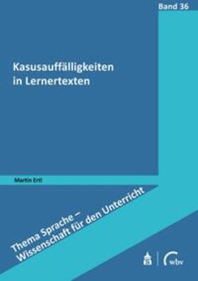 Ertl |  Kasusauffälligkeiten in Lernertexten | eBook |  Sack Fachmedien