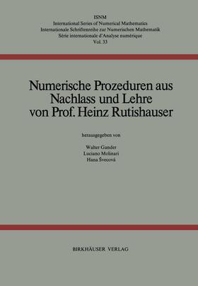 Rutishauser |  Numerische Prozeduren | Buch |  Sack Fachmedien
