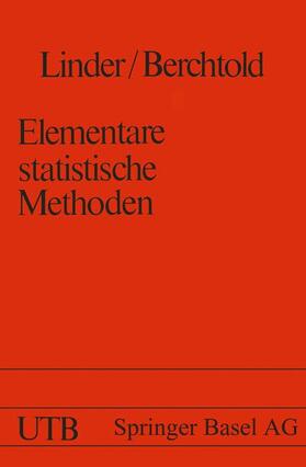 LINDER / BERCHTOLD |  Berchtold: Elementare statistische Methoden | Buch |  Sack Fachmedien