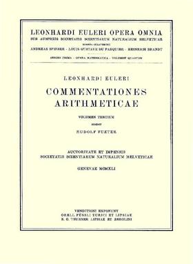 Euler / Du Pasquier |  Commentationes algebraicae ad theoriam combinationum et probabilitatum pertinentes | Buch |  Sack Fachmedien