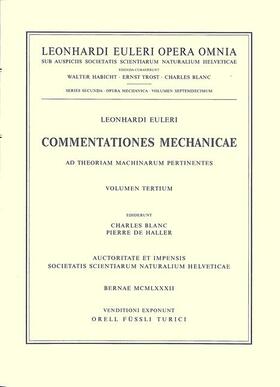 Euler / Aiton |  Commentationes mechanicae et astronomicae ad physicam pertinentes | Buch |  Sack Fachmedien