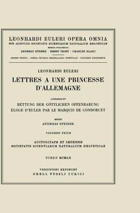 Euler / Speiser |  Lettres a une princesse d'Allemagne 2nd part | Buch |  Sack Fachmedien