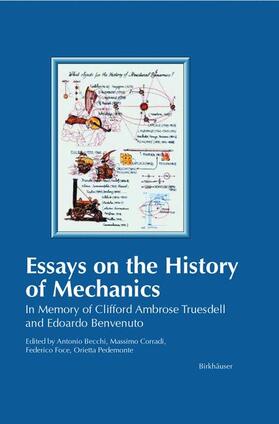 Becchi / Pedemonte / Corradi |  Essays on the History of Mechanics | Buch |  Sack Fachmedien