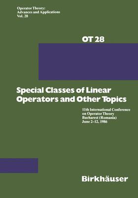 Helson / Arsene |  Special Classes of Linear Operators and Other Topics | Buch |  Sack Fachmedien