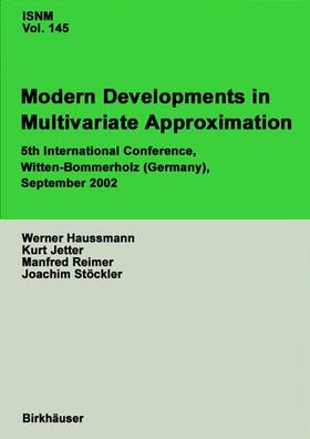 Haussmann / Stöckler / Jetter |  Modern Developments in Multivariate Approximation | Buch |  Sack Fachmedien