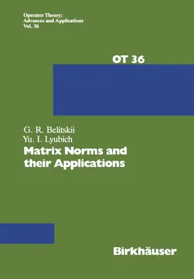 Libuich / Belitskii |  Matrix Norms and their Applications | Buch |  Sack Fachmedien