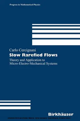 Cercignani |  Slow Rarefied Flows | eBook | Sack Fachmedien