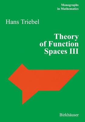 Triebel |  Theory of Function Spaces III | Buch |  Sack Fachmedien