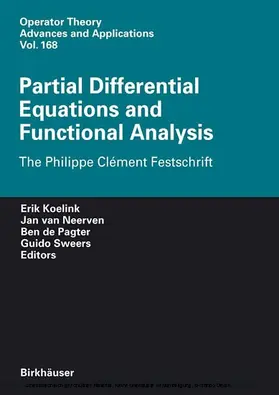 Koelink / van Neerven / de Pagter |  Partial Differential Equations and Functional Analysis | eBook | Sack Fachmedien