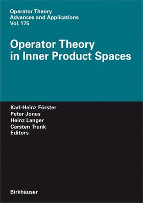 Förster / Trunk / Jonas |  Operator Theory in Inner Product Spaces | Buch |  Sack Fachmedien