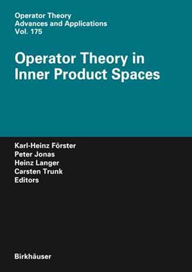 Förster / Jonas / Langer |  Operator Theory in Inner Product Spaces | eBook | Sack Fachmedien