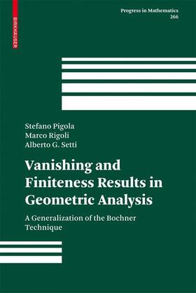 Pigola / Setti / Rigoli |  Vanishing and Finiteness Results in Geometric Analysis | Buch |  Sack Fachmedien