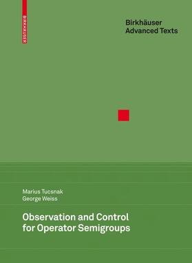 Weiss / Tucsnak |  Observation and Control for Operator Semigroups | Buch |  Sack Fachmedien