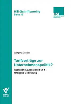 Däubler |  Tarifverträge zur Unternehmenspolitik? | Buch |  Sack Fachmedien