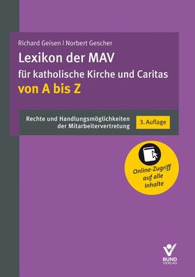 Geisen / Gescher |  Lexikon der MAV für katholische Kirche und Caritas von A bis Z | Buch |  Sack Fachmedien