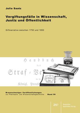 Saatz |  Vergiftungsfälle in Wissenschaft, Justiz und Öffentlichkeit | Buch |  Sack Fachmedien