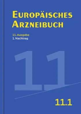  Europäisches Arzneibuch 11. Ausgabe, 1. Nachtrag | Buch |  Sack Fachmedien