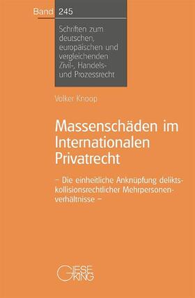 Knoop |  Massenschäden im Internationalen Privatrecht | Buch |  Sack Fachmedien