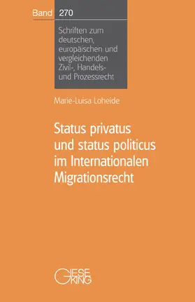 Loheide |  Status privatus und status politicus im Internationalen Migrationsrecht | Buch |  Sack Fachmedien