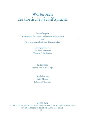 Hartmann / Höllmann |  Wörterbuch der tibetischen Schriftsprache | Buch |  Sack Fachmedien