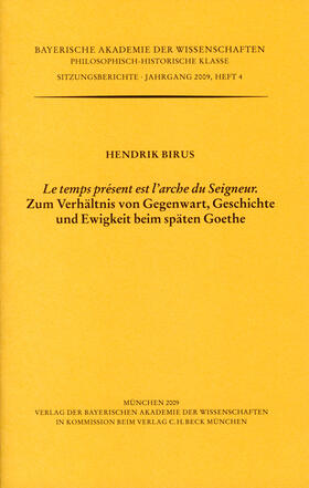 Birus |  'Le temps présent est l'arche du Seigneur' | Buch |  Sack Fachmedien