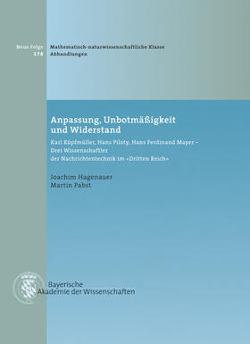 Hagenauer / Pabst |  Anpassung, Unbotmäßigkeit und Widerstand | Buch |  Sack Fachmedien