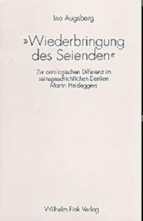 Augsberg |  Augsberg, I: Wiederbringung | Buch |  Sack Fachmedien