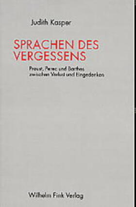 Kasper |  Sprachen des Vergessens | Buch |  Sack Fachmedien