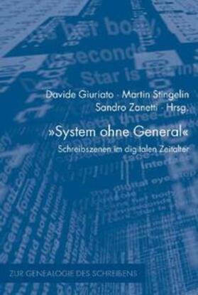 Zanetti / Stingelin / Giuriato |  "System ohne General" | Buch |  Sack Fachmedien