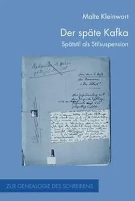 Kleinwort |  Der späte Kafka | Buch |  Sack Fachmedien