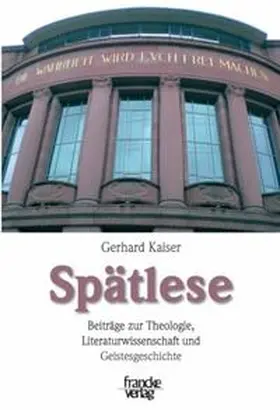 Kaiser |  Spätlese | Buch |  Sack Fachmedien