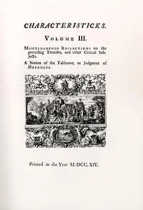 Benda / Jackson-Holzberg / Müller |  Shaftesbury (Anthony Ashley Cooper): Standard Edition / I. Works: Aesthetics. Band 2: Miscellaneous Reflections / Vermischte Betrachtungen | Buch |  Sack Fachmedien