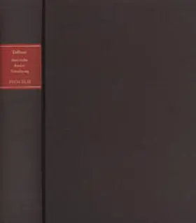 Delfosse |  Forschungen und Materialien zur deutschen Aufklärung / Abteilung III: Indices. Kant-Index. Section 2: Indices zum Kantschen Ethikcorpus. Band 15: Stellenindex und Konkordanz zur ›Grundlegung zur Metaphysik der Sitten‹ | Buch |  Sack Fachmedien