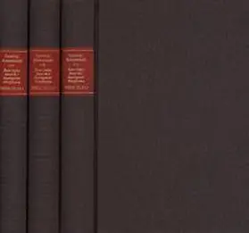 Hinske / Kreimendahl |  Forschungen und Materialien zur deutschen Aufklärung / Abteilung III: Indices. Kant-Index. Indices zu Wolff und seiner Schule. Fortsetzung. Band 46,1-3: Stellenindex und Konkordanz zu Alexander Gottlieb Baumgartens ›Metaphysica‹ | Buch |  Sack Fachmedien