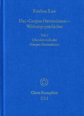 Law / Schmidt-Biggemann / Lohr |  Law, E: Charakteristik des Corpus Hermeticum | Buch |  Sack Fachmedien