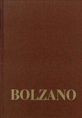 Bolzano / Berg / Kambartel |  Bernard Bolzano Gesamtausgabe / Reihe III: Briefwechsel. Band 2,4: Briefe an Michael Josef Fesl 1841–1845 | Buch |  Sack Fachmedien