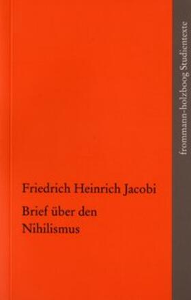 Jacobi |  Brief über den Nihilismus | Buch |  Sack Fachmedien