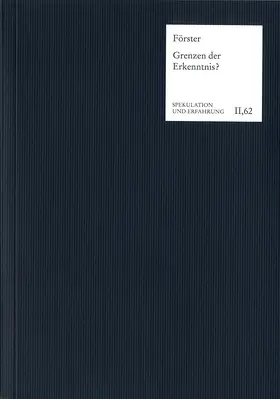 Förster / Haag |  Grenzen der Erkenntnis? | Buch |  Sack Fachmedien