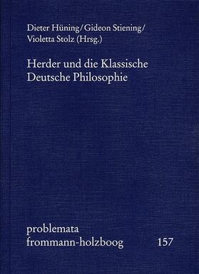 Hüning / Stiening / Stolz |  Herder und die Klassische Deutsche Philosophie | eBook | Sack Fachmedien