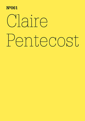 Pentecost |  Claire Pentecost | eBook | Sack Fachmedien