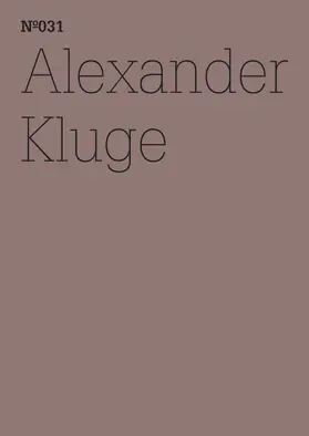 Kluge |  Alexander Kluge | eBook | Sack Fachmedien