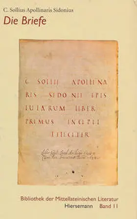 Sollius Apollinaris Sidonius |  Die Briefe | Buch |  Sack Fachmedien