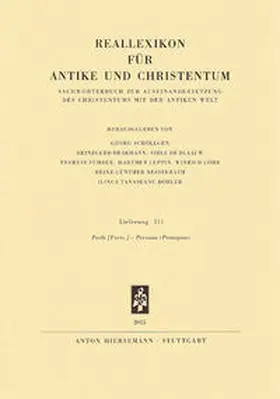  Reallexikon für Antike und Christentum | Buch |  Sack Fachmedien