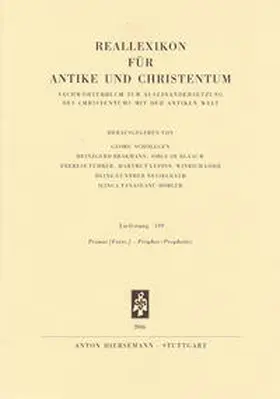  Reallexikon für Antike und Christentum | Buch |  Sack Fachmedien