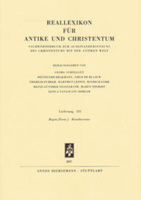  Reallexikon für Antike und Christentum | Buch |  Sack Fachmedien