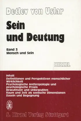 Uslar |  Sein und Deutung | Buch |  Sack Fachmedien