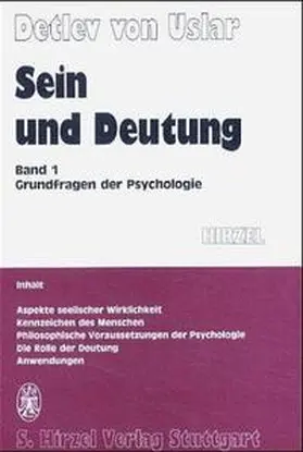 Uslar | Sein und Deutung | Buch | 978-3-7776-0491-6 | sack.de