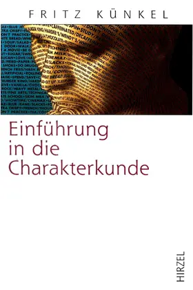 Künkel |  Einführung in die Charakterkunde | Buch |  Sack Fachmedien