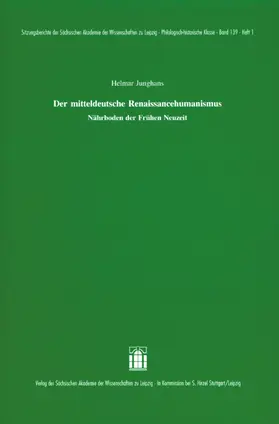 Junghans |  Der mittelhochdeutsche Renaissancehumanismus | Buch |  Sack Fachmedien