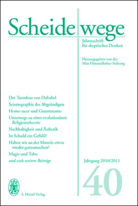  Scheidewege 2010/2011 - Jahrgang 40 | Buch |  Sack Fachmedien